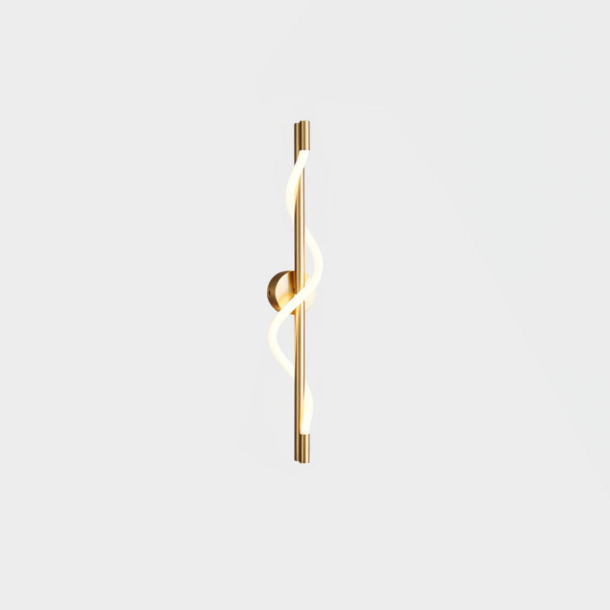 Fidora Sculptural Brass Silicone Wall Lamp