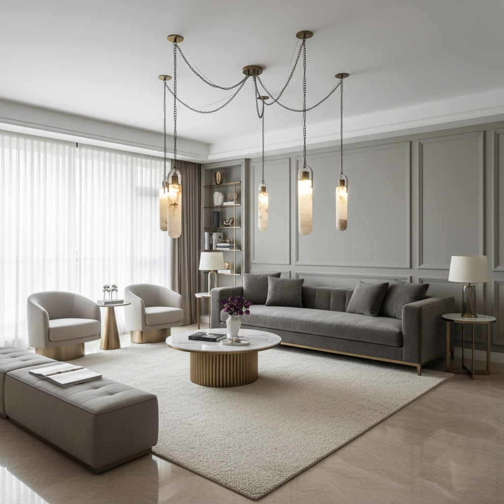 Hagan Alabaster Pendant Light