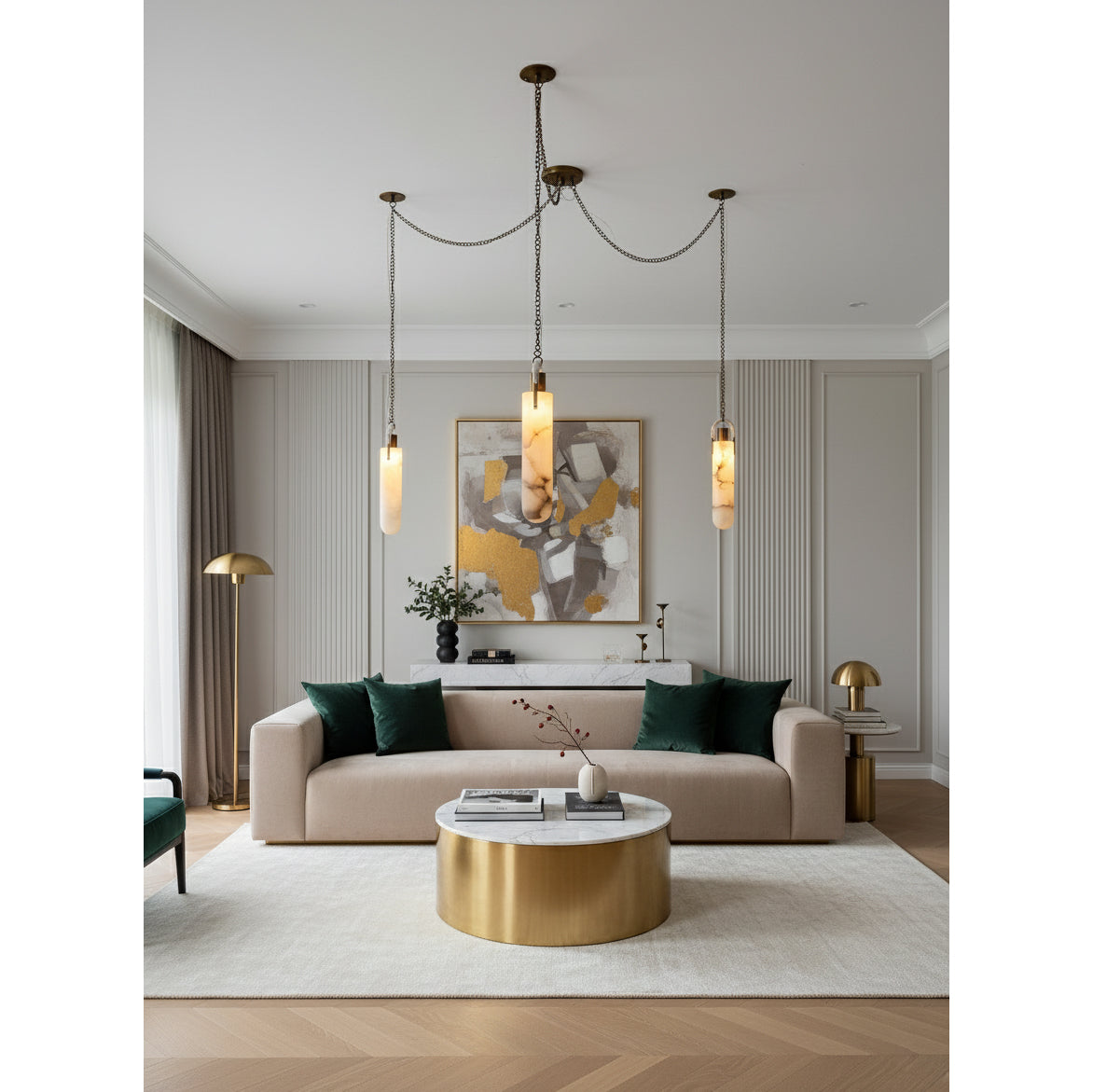 Hagan Alabaster Pendant Light