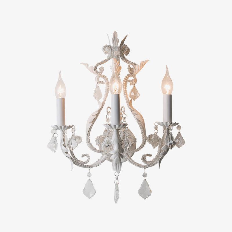 Xeldes Traditional Candle Holder Crystal Wall Lamp