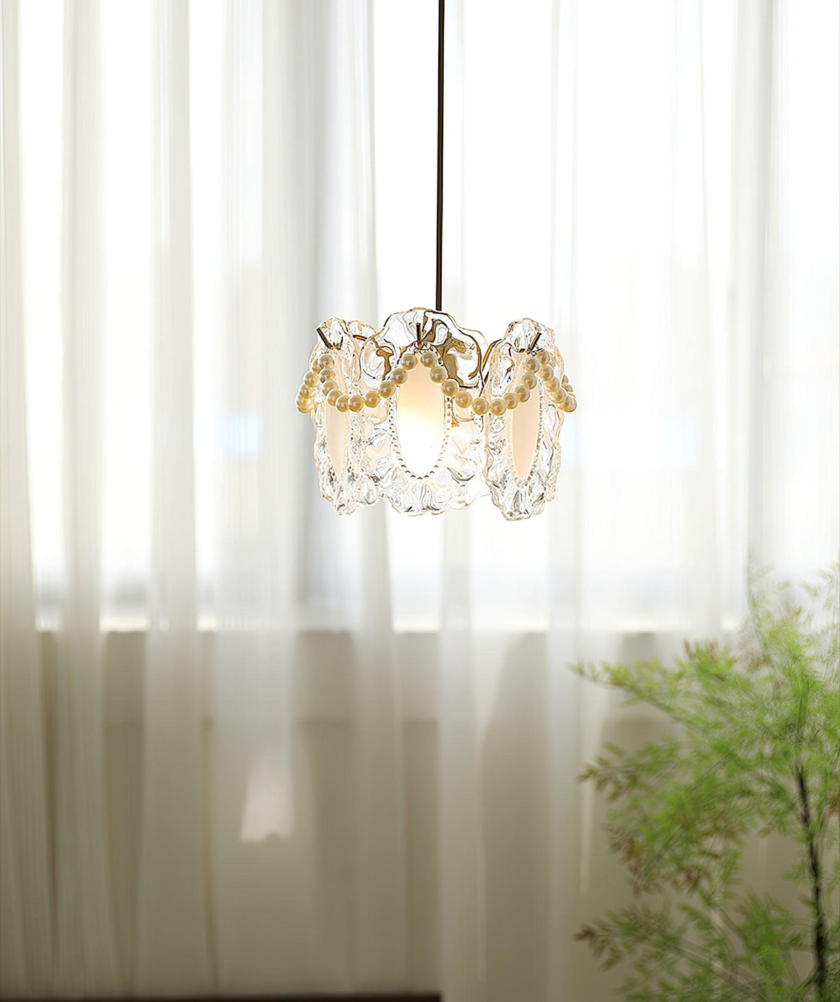 Velinette Glass Glam Pendant Lamp