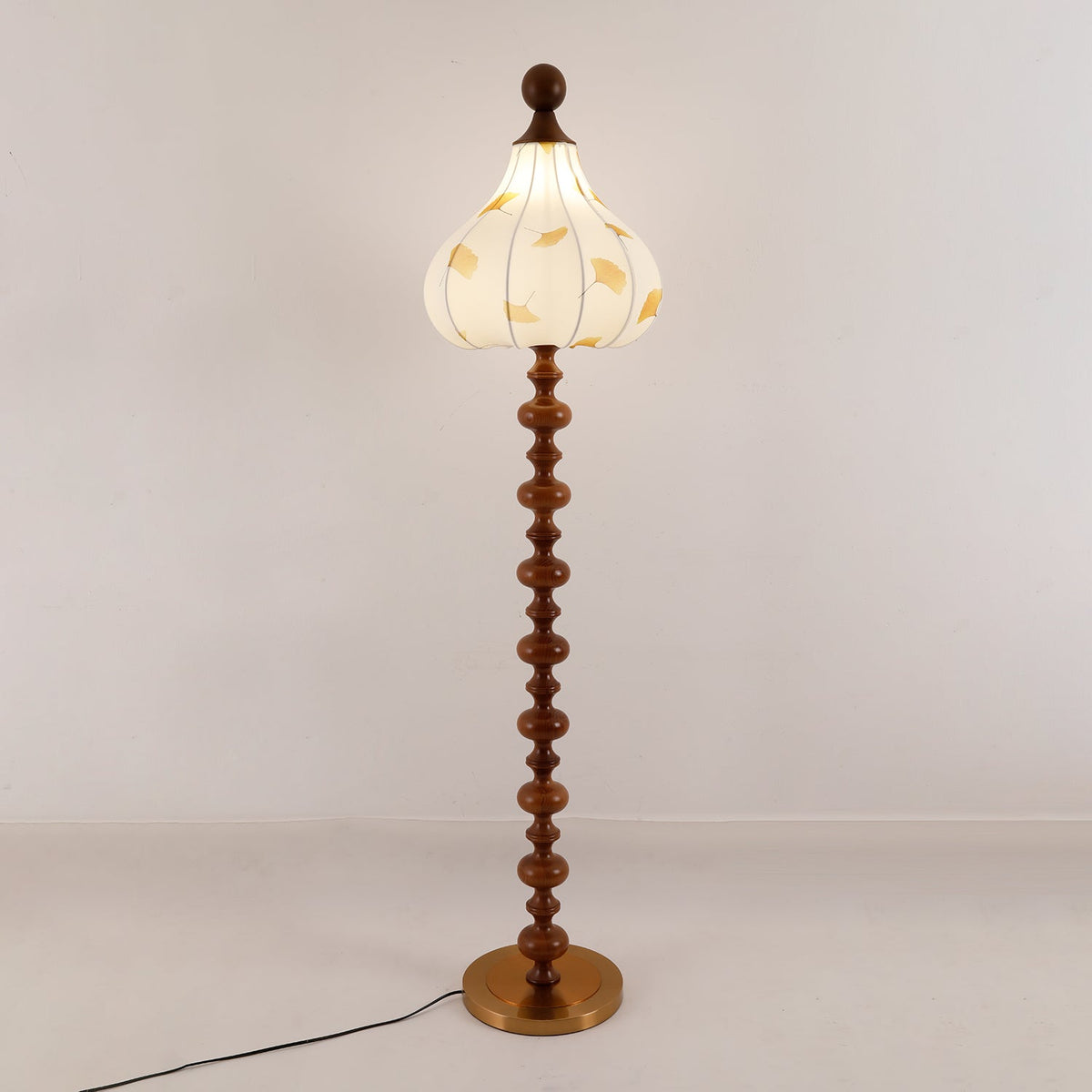 Gagell Wood Fabric Elegant Floor Lamp