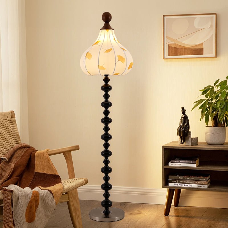 Gagell Wood Fabric Elegant Floor Lamp
