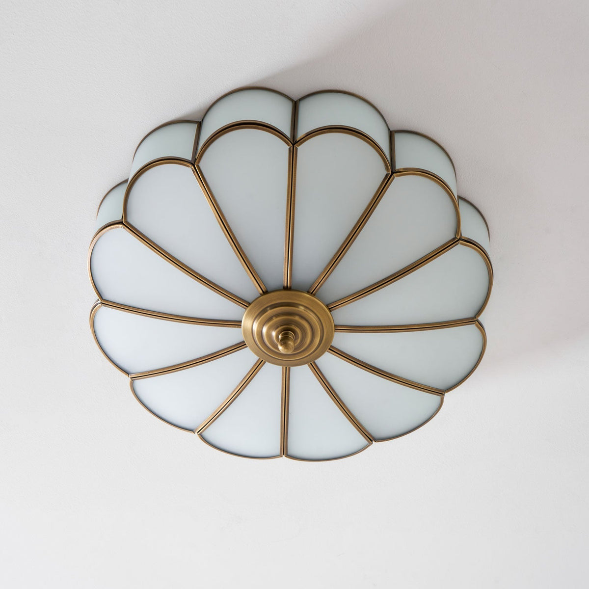 Feina Flower Shape Glass Flush Mount Ceiling Light