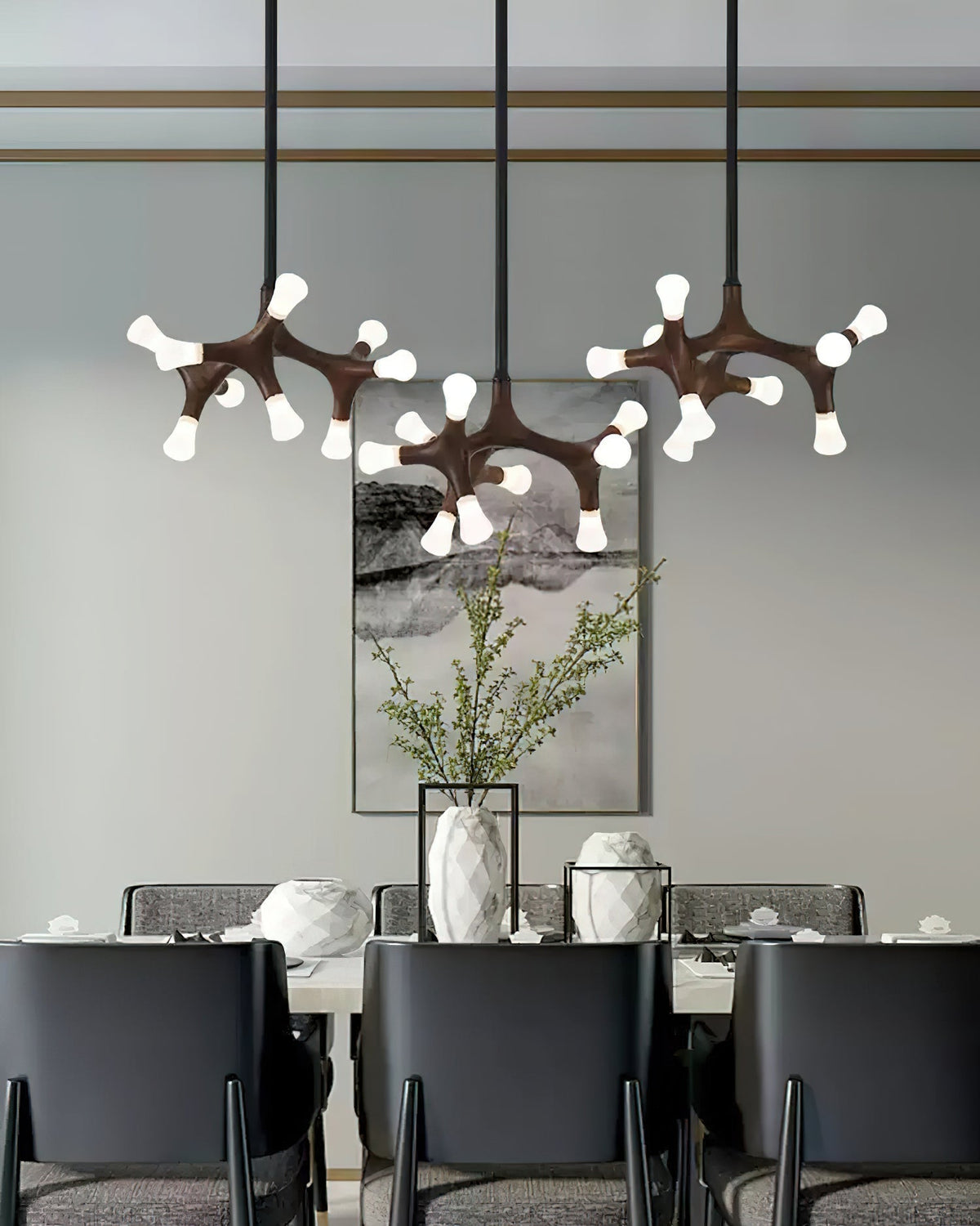 Mynorila Branch-Design Wood Pendant Light