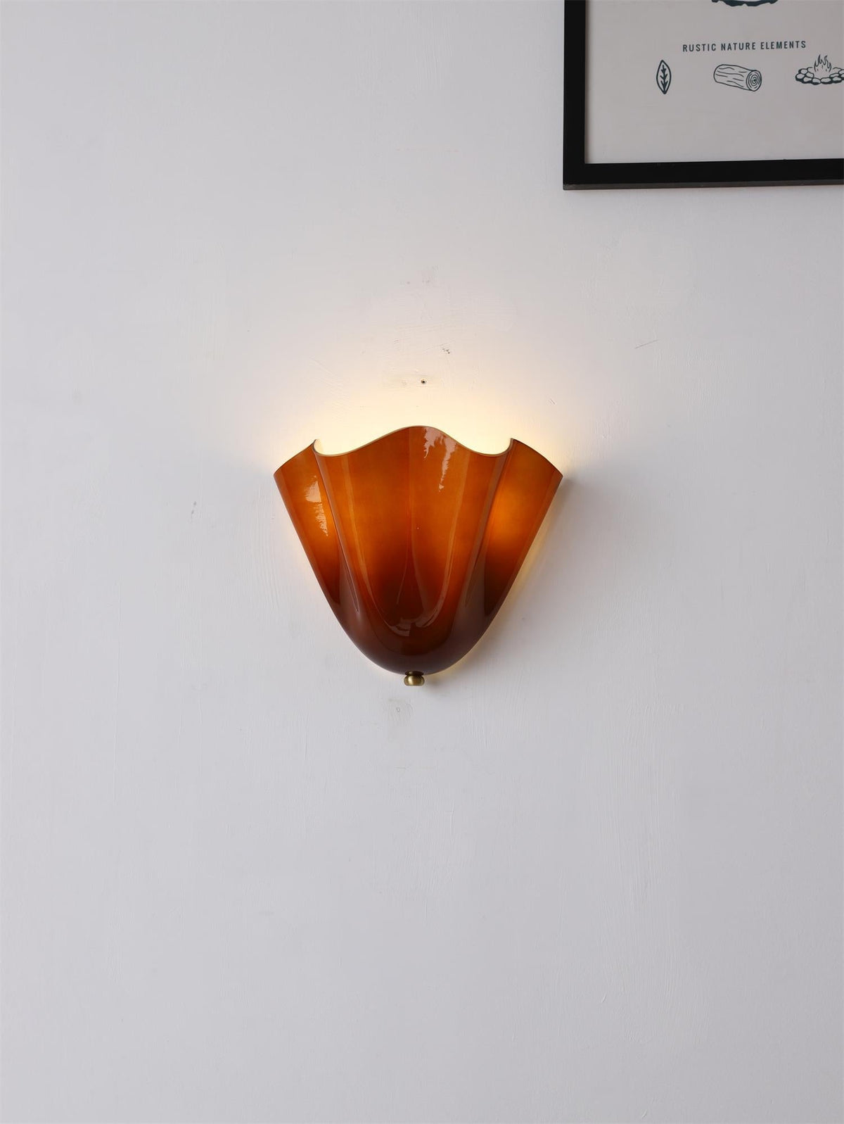 Zejel Flower Glass Indoor Wall Light