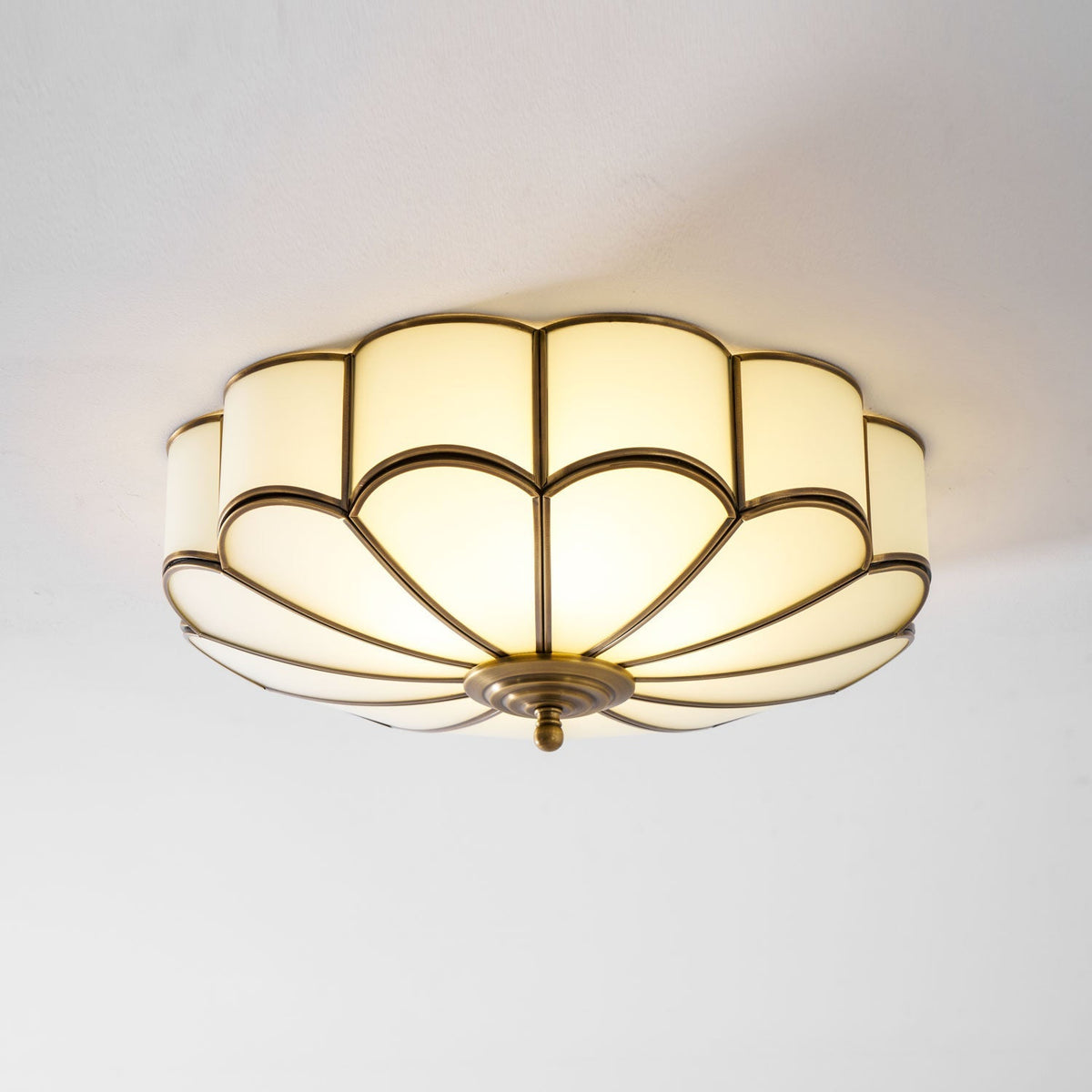 Labin Flower Shape Glass Flush Mount Ceiling Light