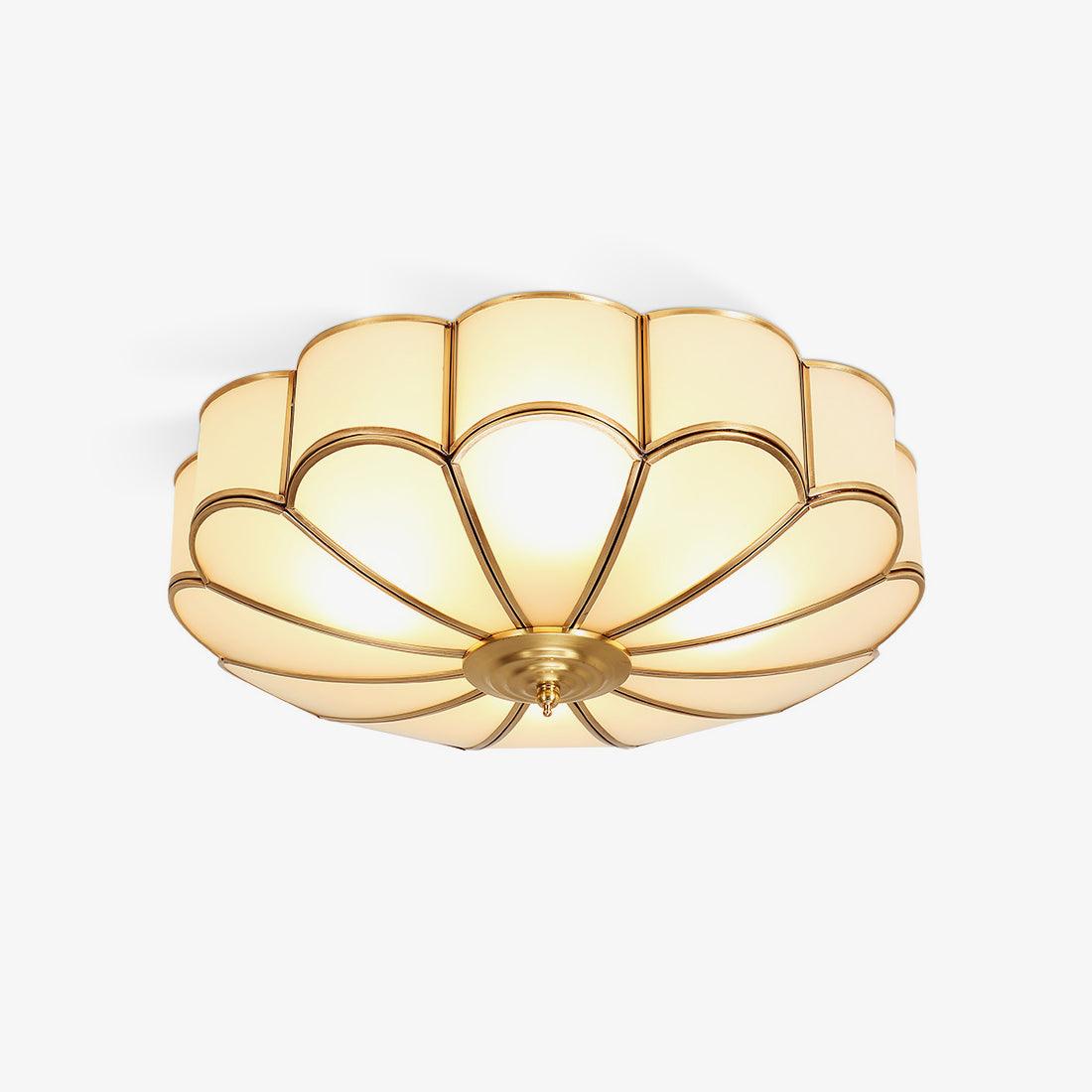 Feina Flower Shape Glass Flush Mount Ceiling Light