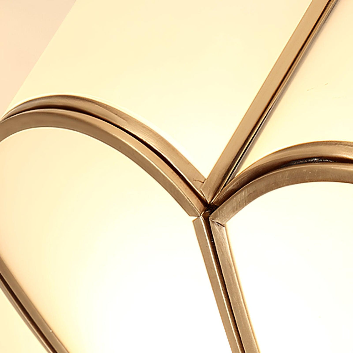 Adeline Ceiling Light Flower Shape Glass Brass