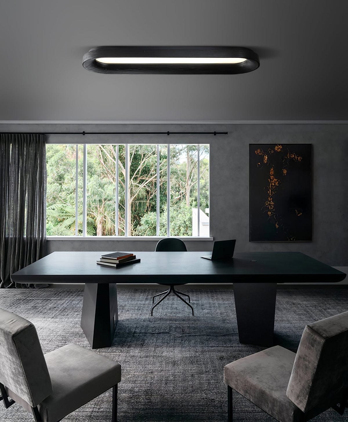 Zatalel Modern Minimalist Flowing Cloud Wood Ceiling Lamp