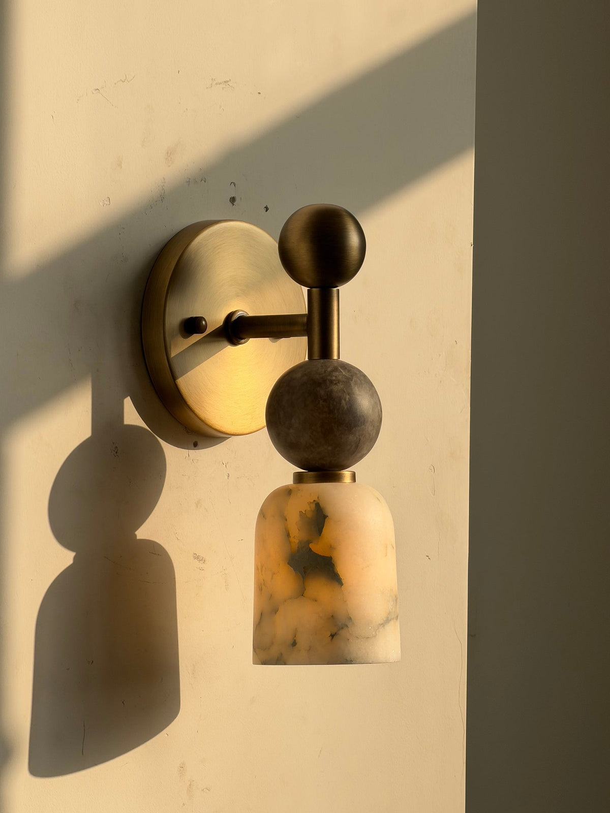 Zabel Alabaster Indoor Wall Light