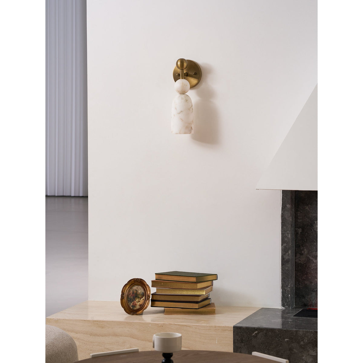 Zabel Alabaster Indoor Wall Light