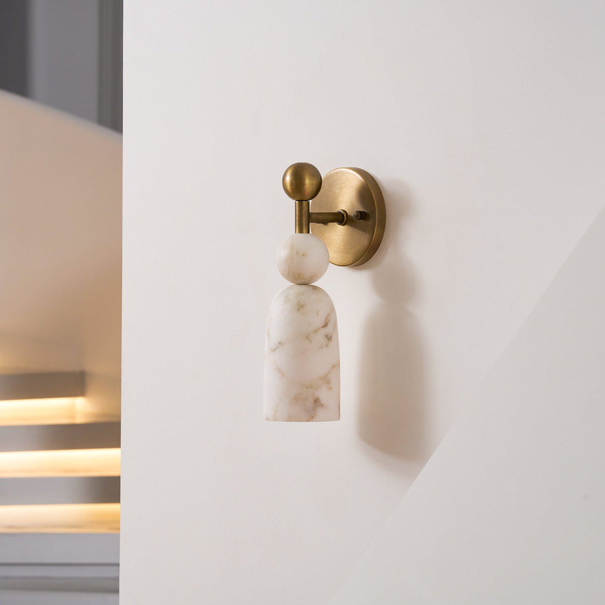 Zabel Alabaster Indoor Wall Light