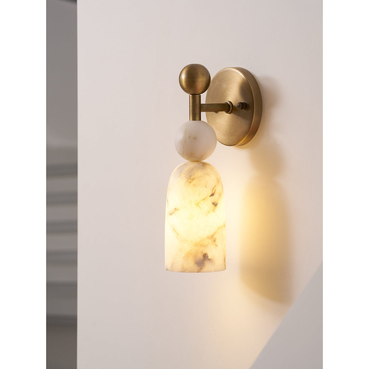 Zabel Alabaster Indoor Wall Light