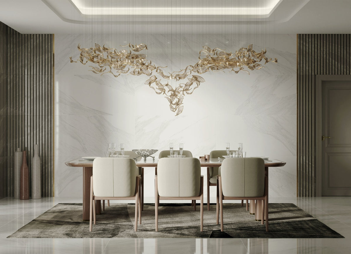 Velelora Chandelier Cascading Leaf Luxe