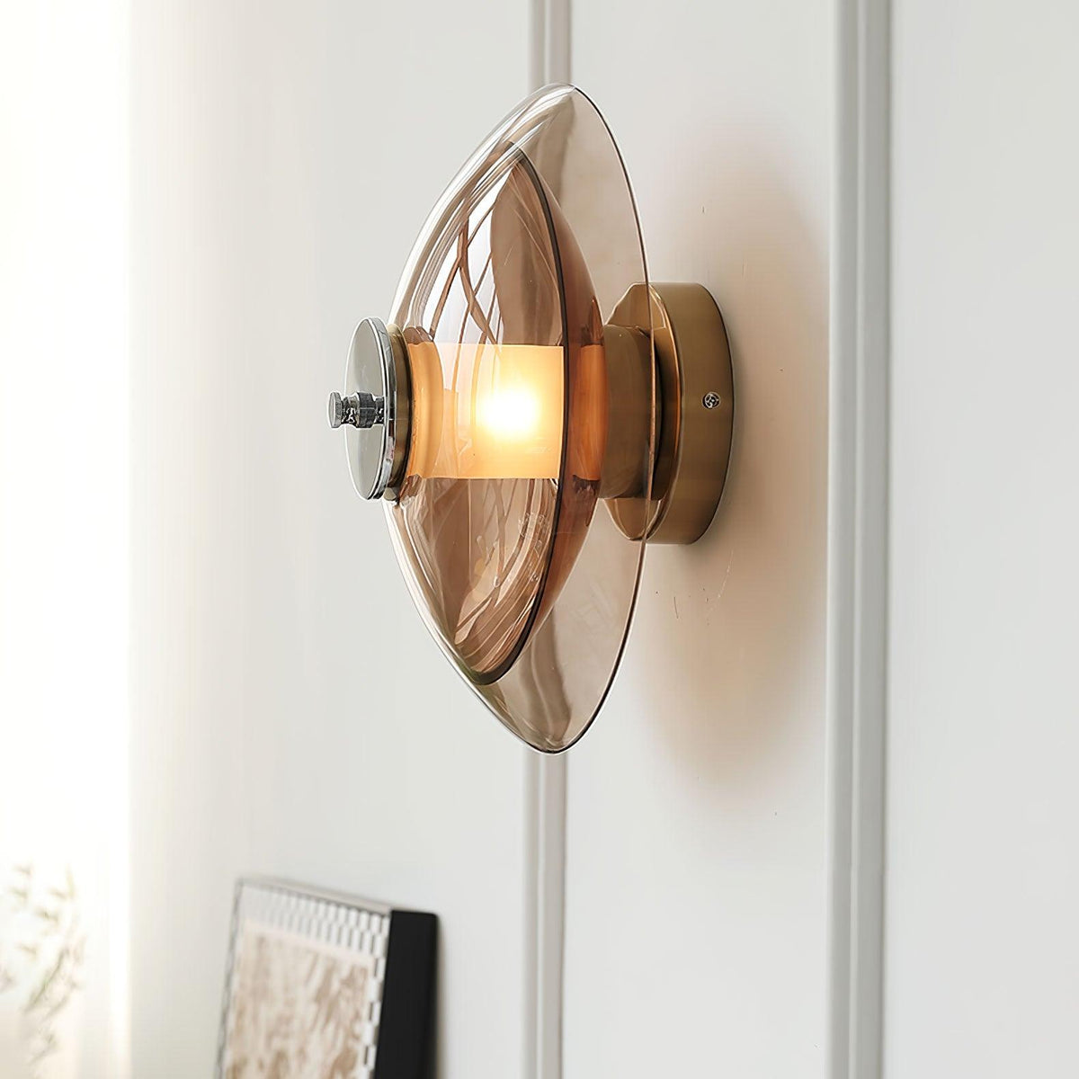 Vasolir Flying Saucer Chrome Wall Light