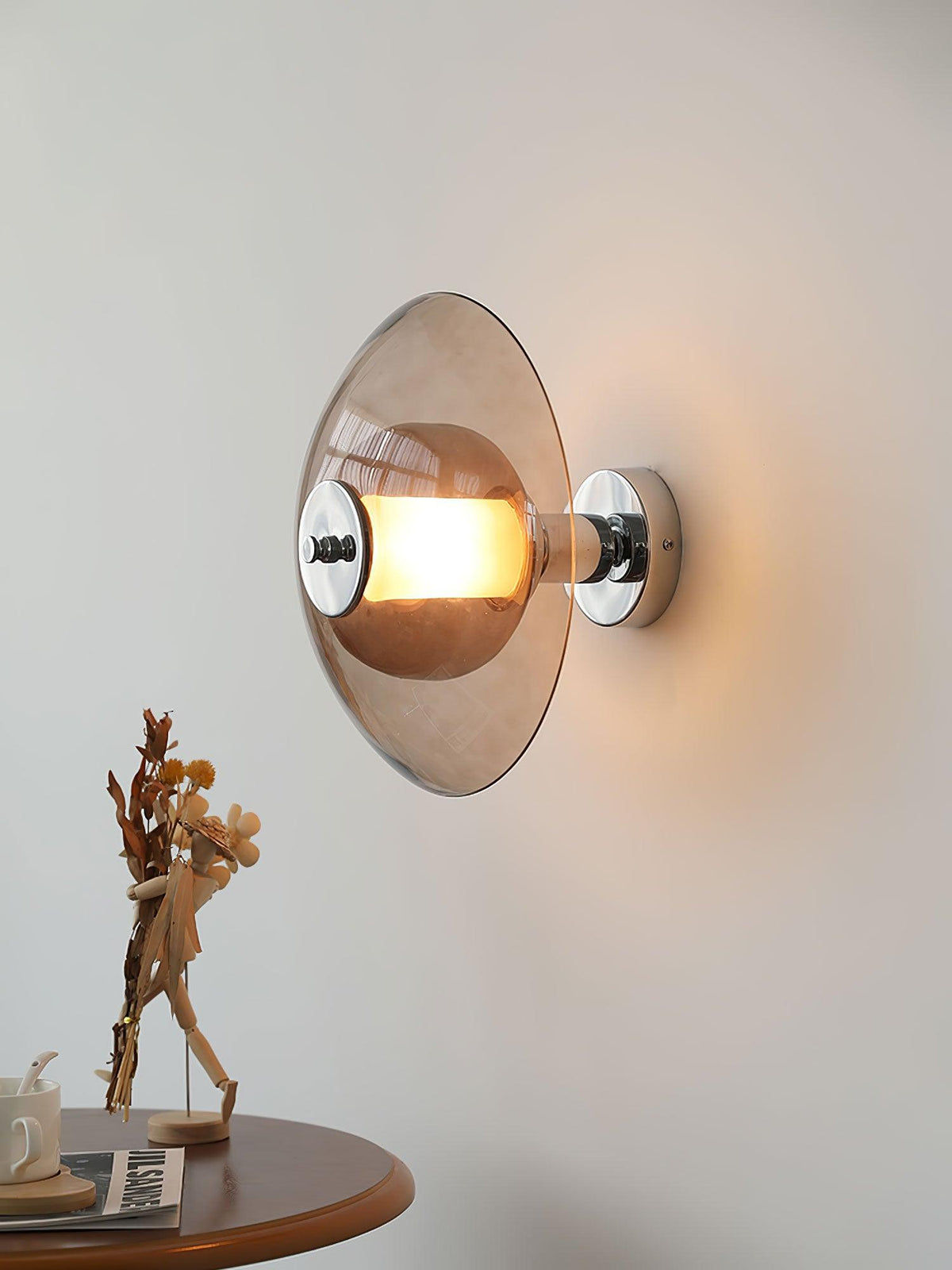 Vasolir Flying Saucer Chrome Wall Light