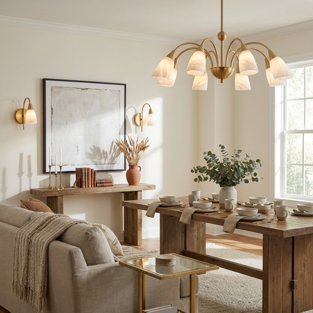 Uxford Alabaster Chandelier