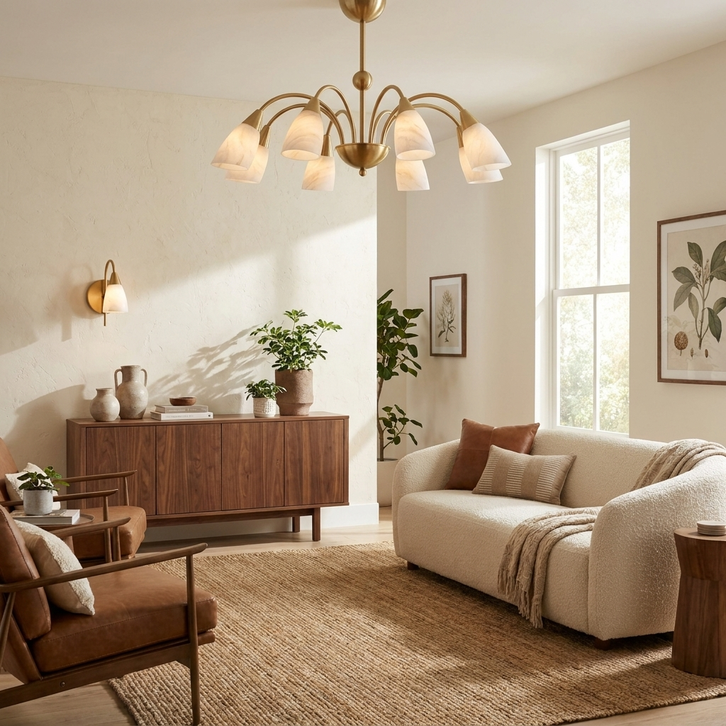 Uxford Alabaster Chandelier