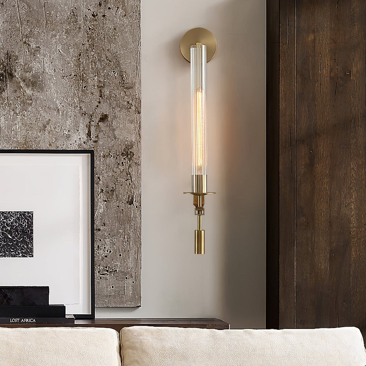 Sienna Glass Indoor Wall Lamp Farmhouse