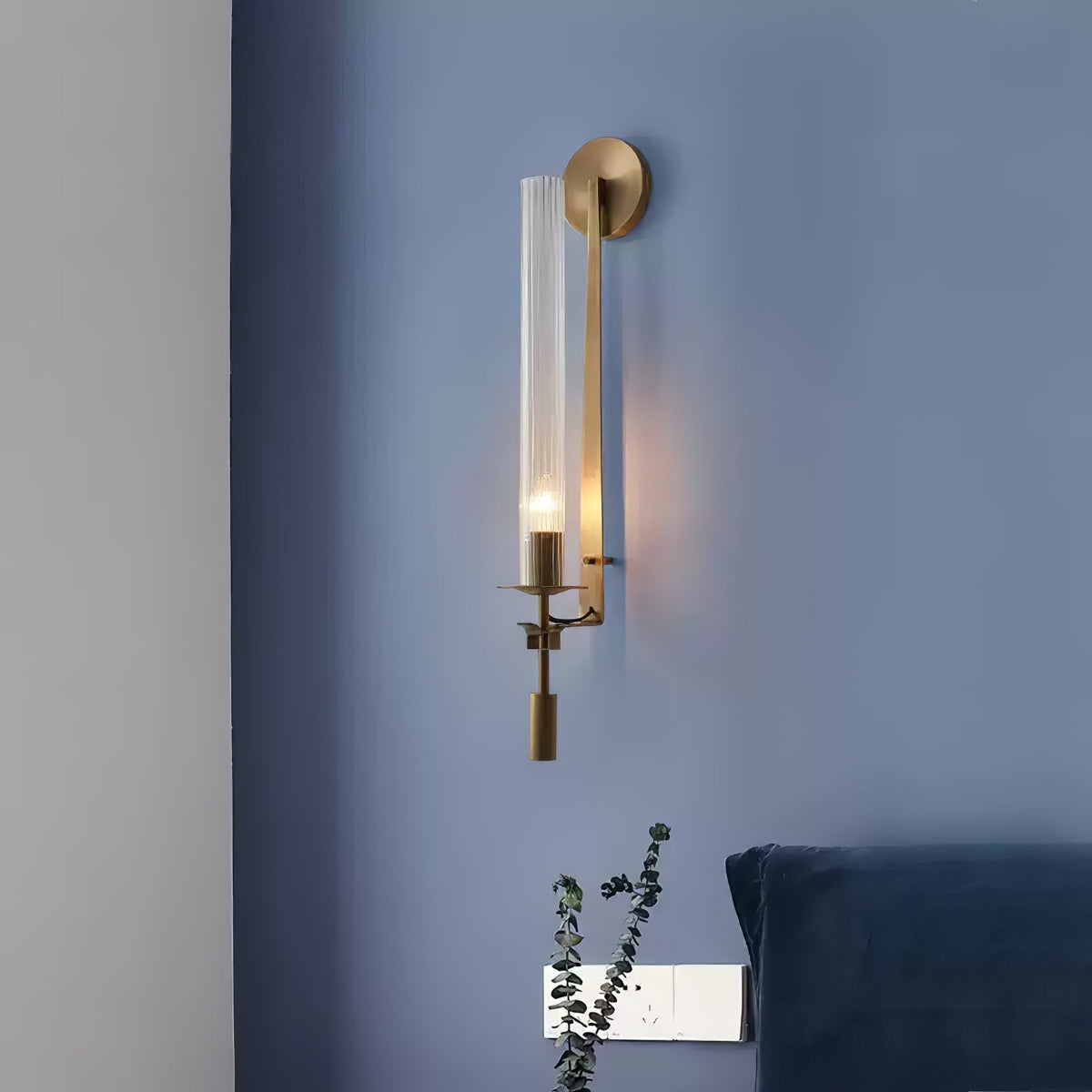 Sienna Glass Indoor Wall Lamp Farmhouse