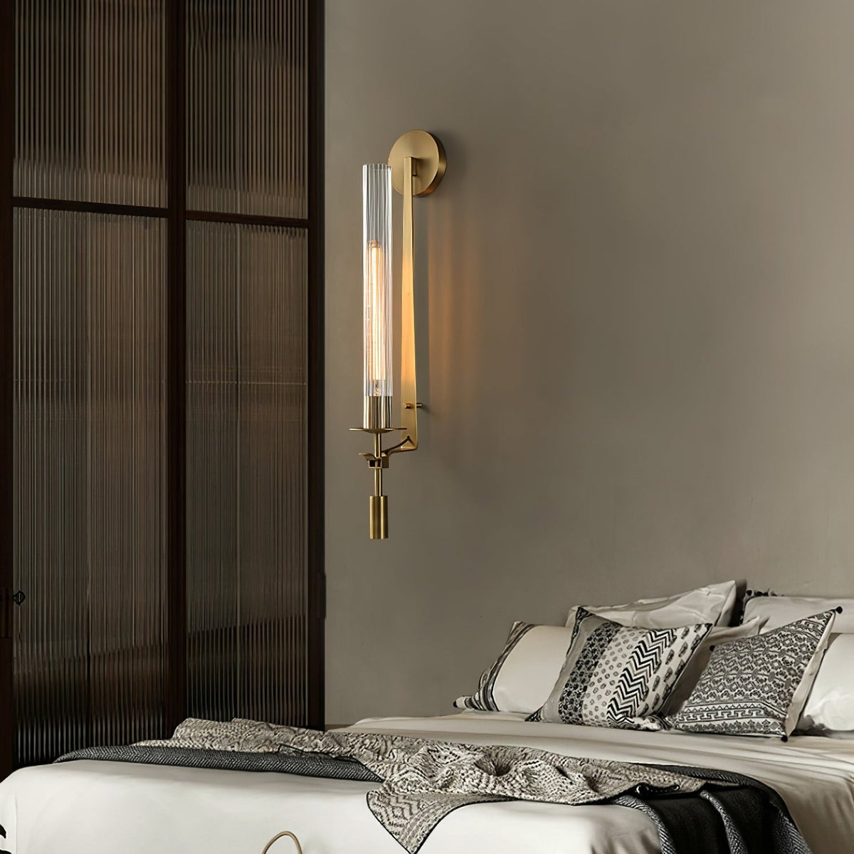 Sienna Glass Indoor Wall Lamp Farmhouse
