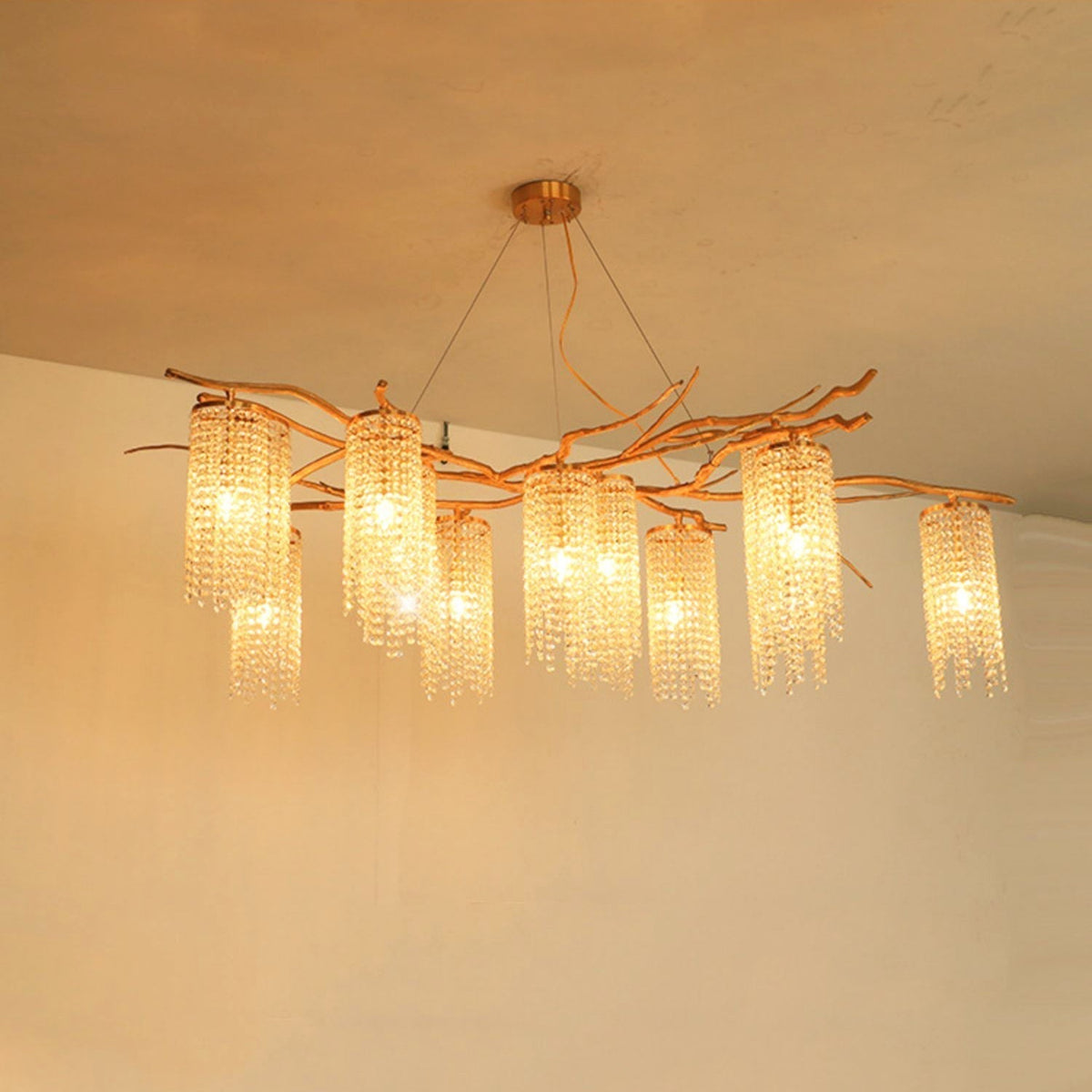Avvariel Organic Brass Chandelier