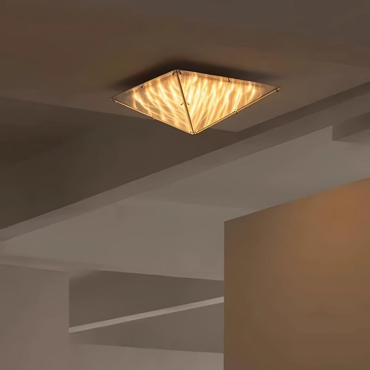 Facet Modern Glass Celing Lamp