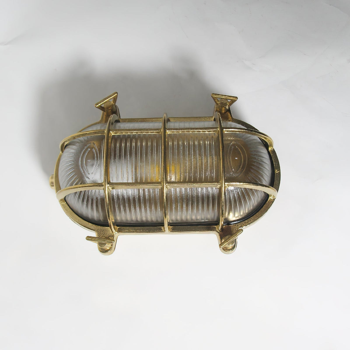 Erthearis Vintage Brass Bunker Sconce Wall Lamp