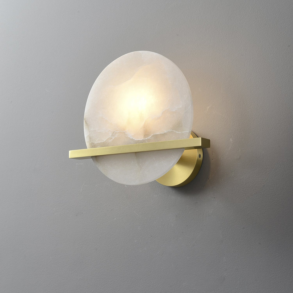 Avemis Sphere Alabaster Wall Light