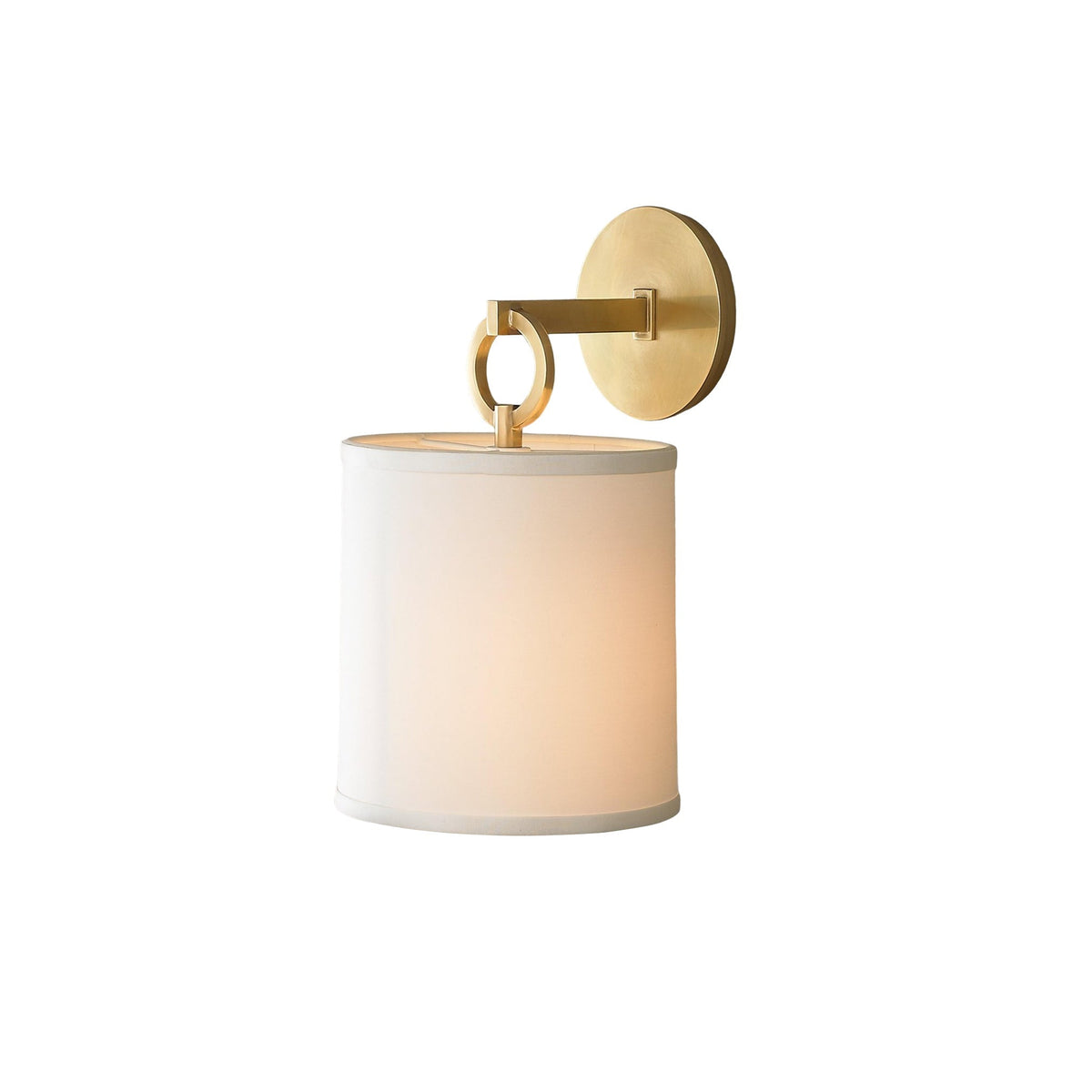Emile Cylindrical Fabric Shade Wall Lamp Farmhouse