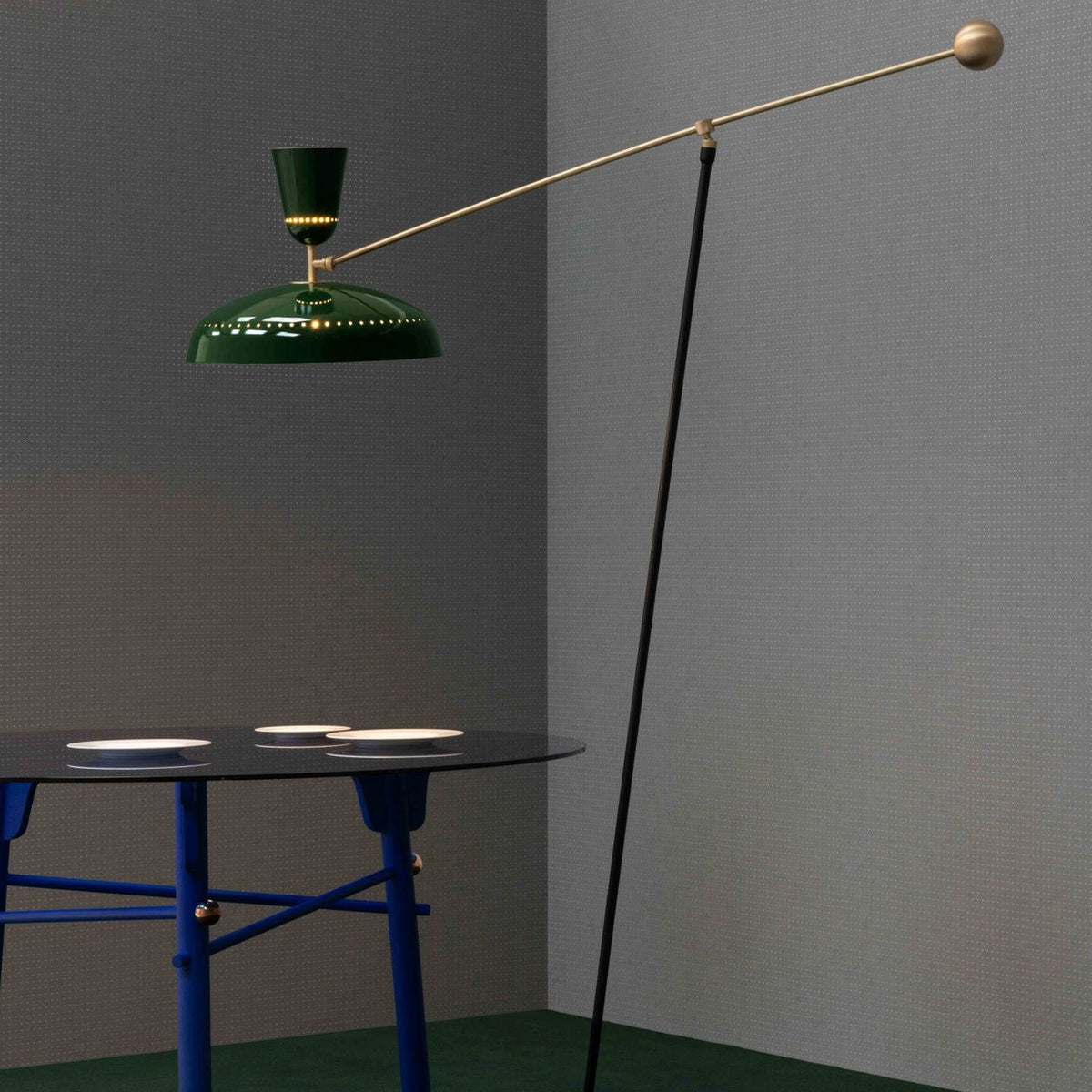 Celeste Minimalism Brass Floor Lamp