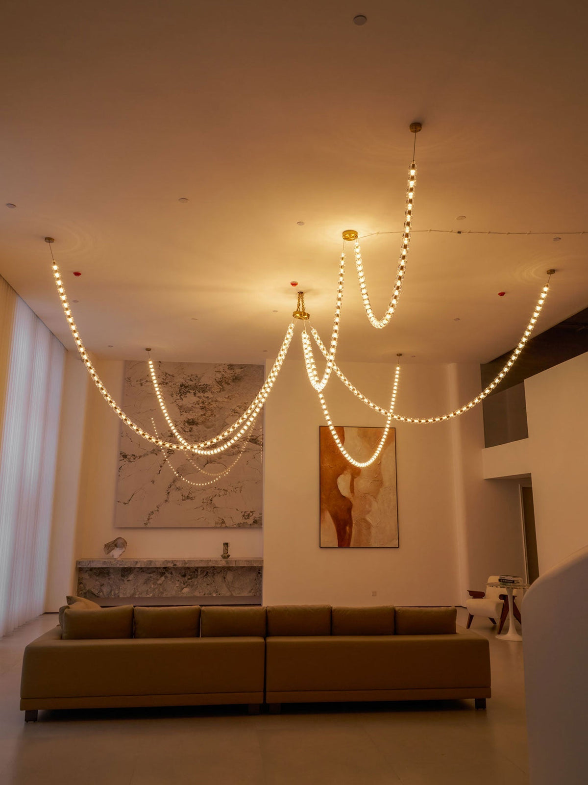Nexus Gold Crystal Chandelier