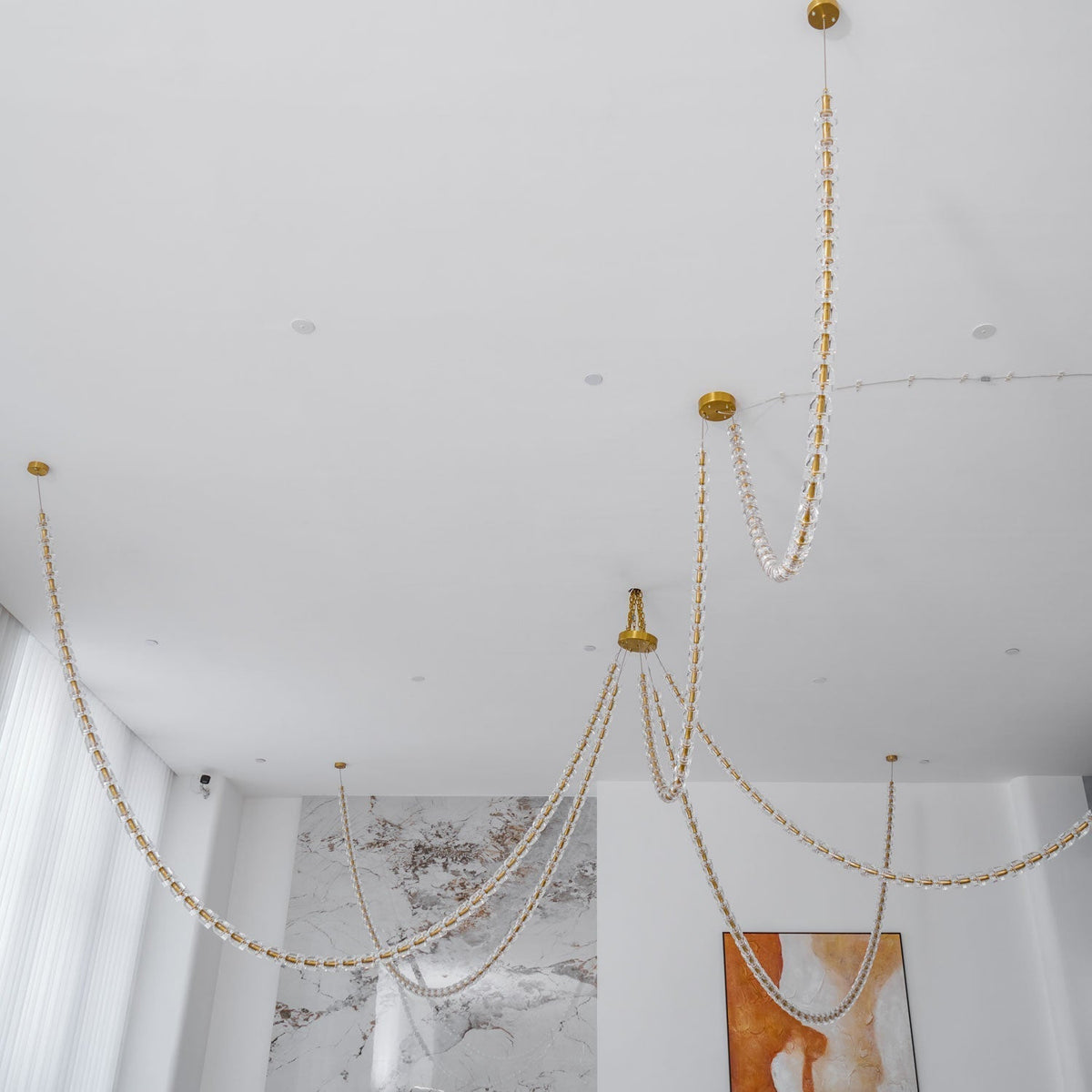 Nexus Gold Crystal Chandelier