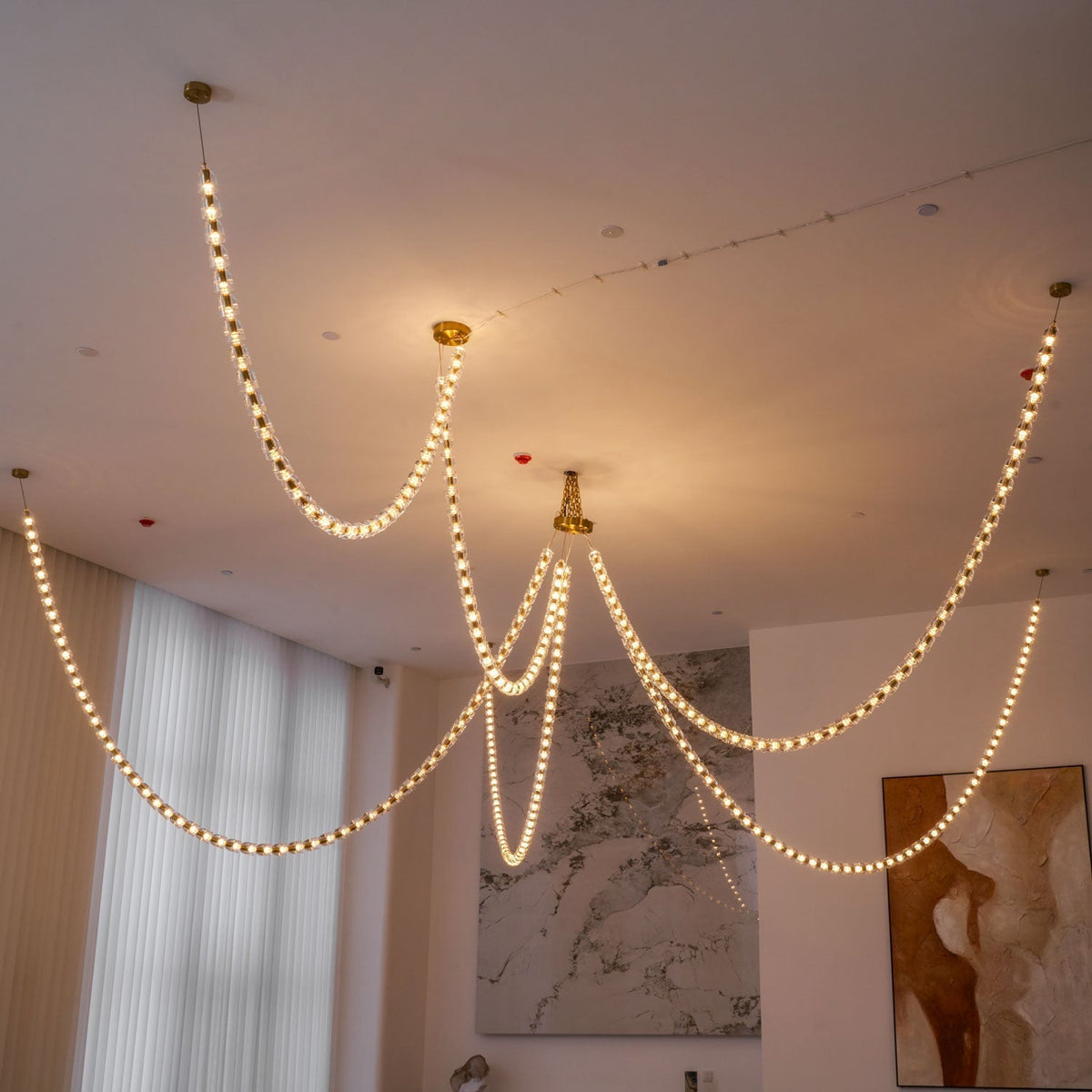 Nexus Gold Crystal Chandelier