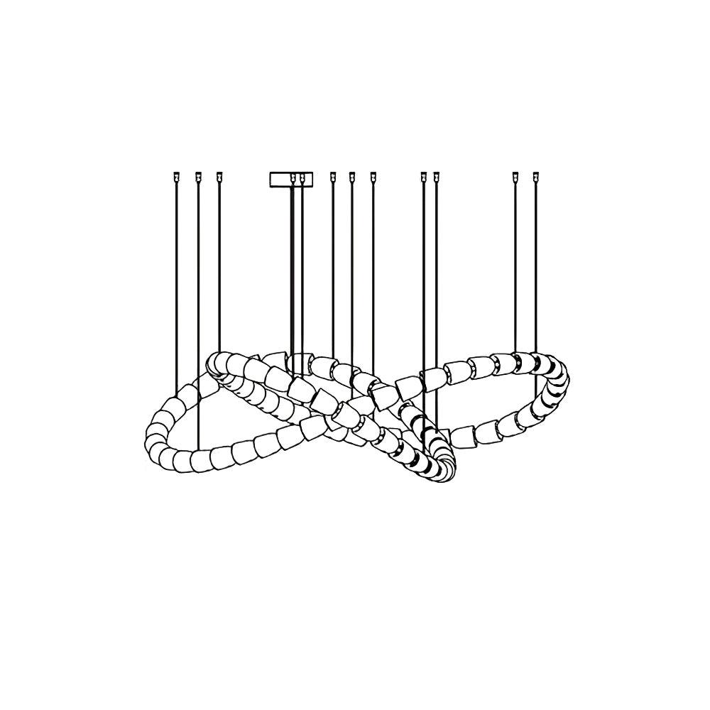 Nexus Chrome Crystal Chandelier
