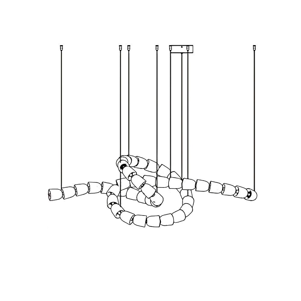 Nexus Gold Crystal Chandelier