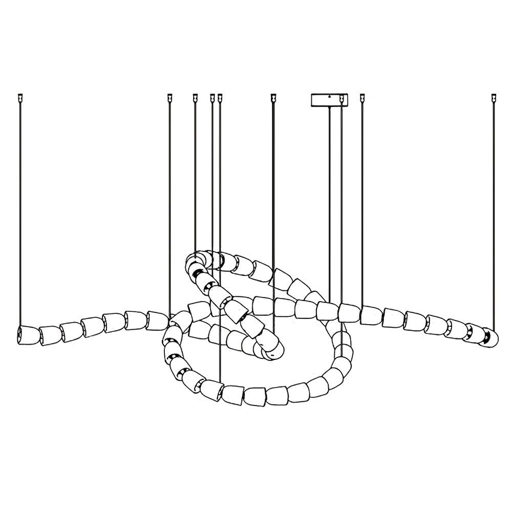 Nexus Chrome Crystal Chandelier