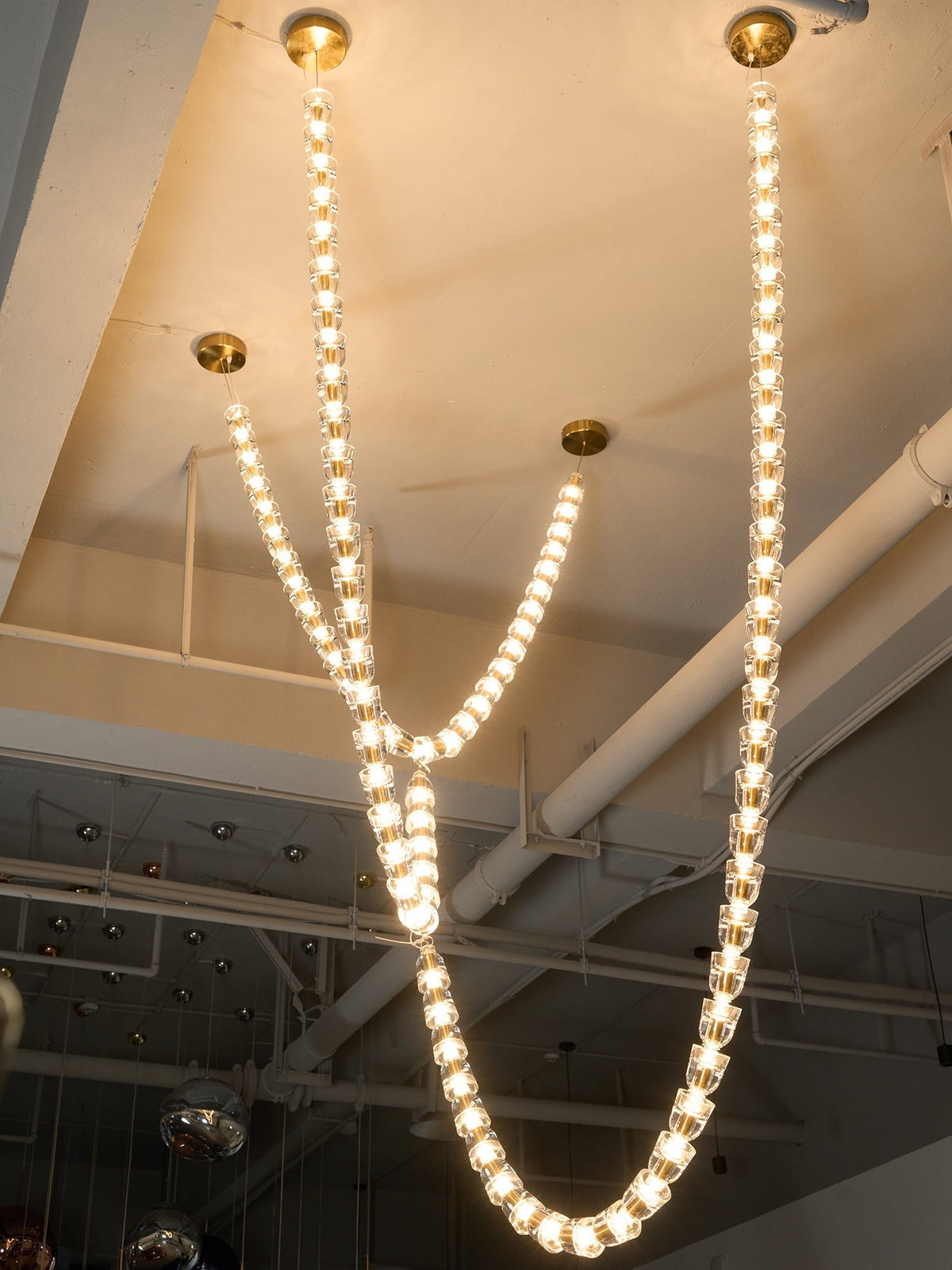 Nexus Gold Crystal Chandelier