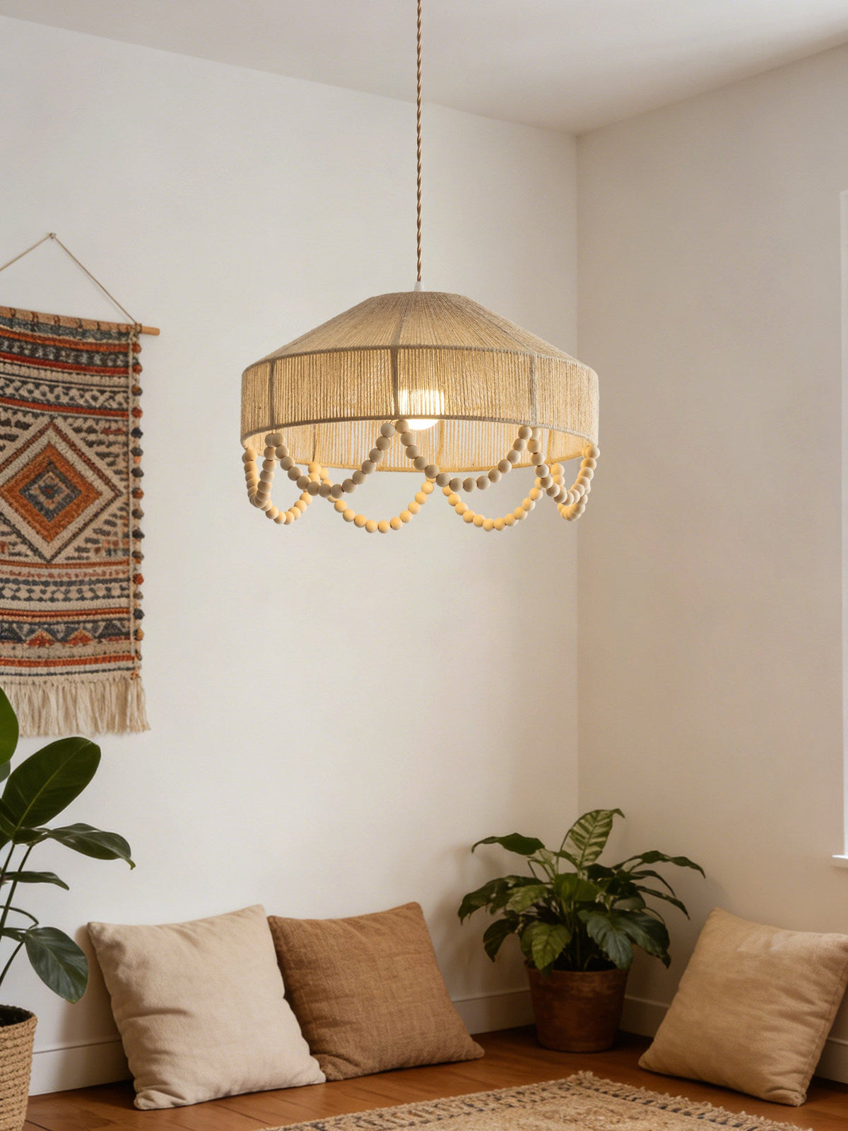 Southvale1 Hemp Rope Pendant Lamp