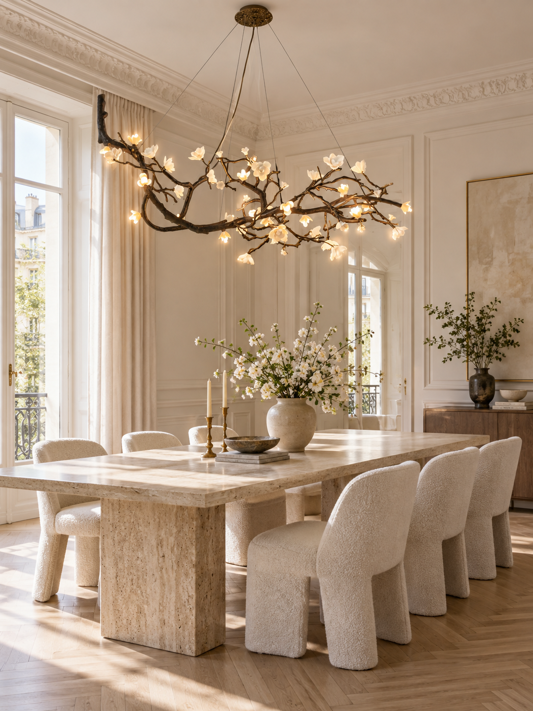 Keldenford Branch Porcelain Flower Chandelier