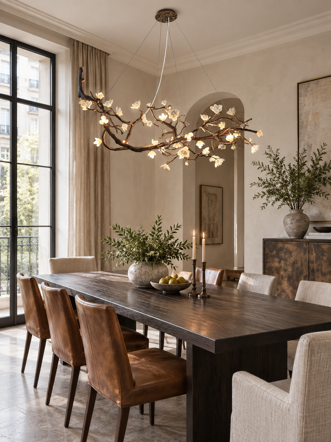Keldenford Branch Porcelain Flower Chandelier