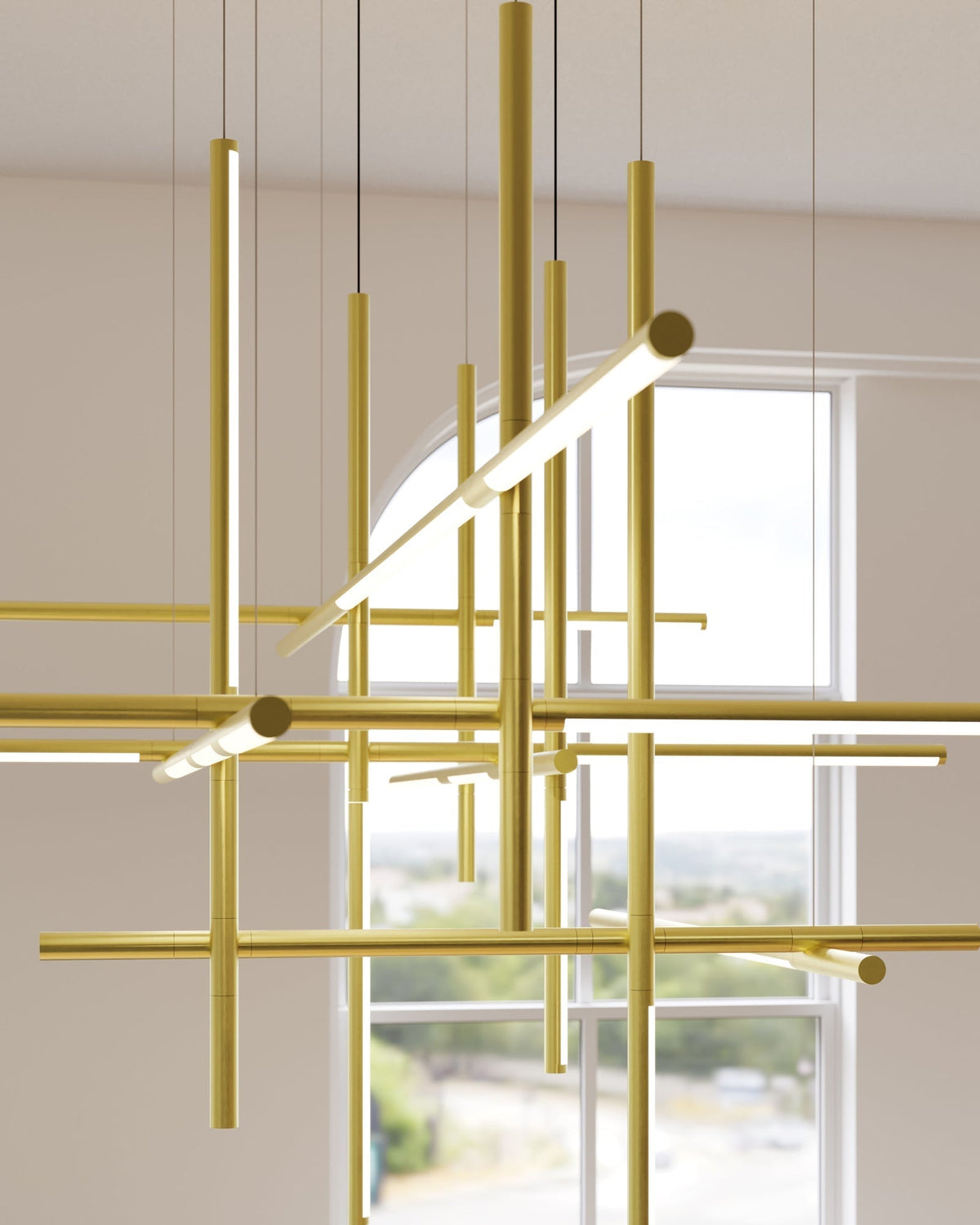Geometric Minimalist Acrylic Pendant Light