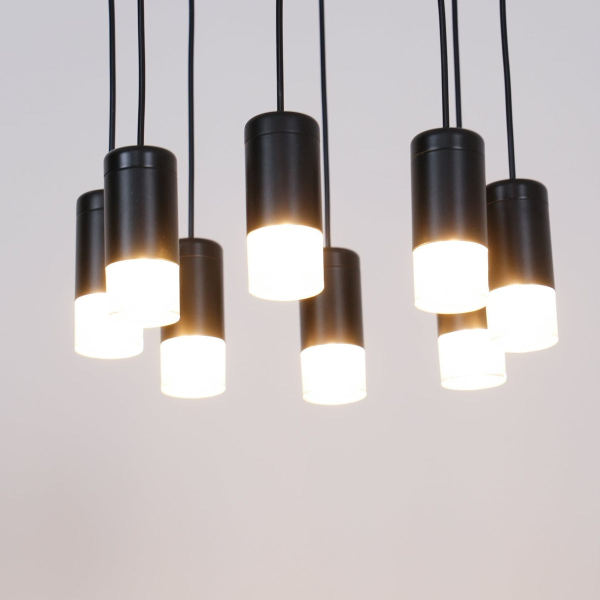 Elaalora Pendant Lamp Geometric Wire Black LED
