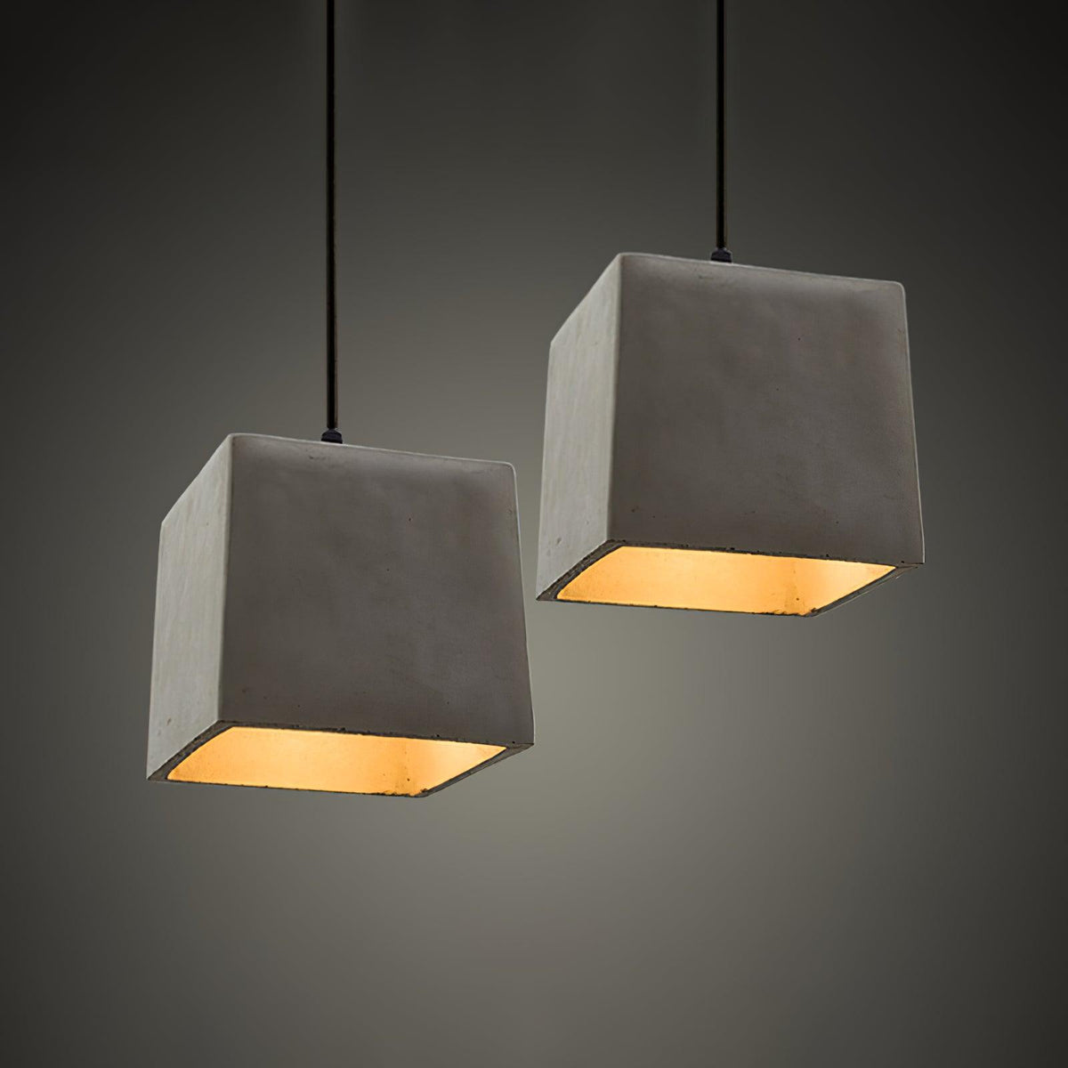 Geo Industrial Cement Pendant Light