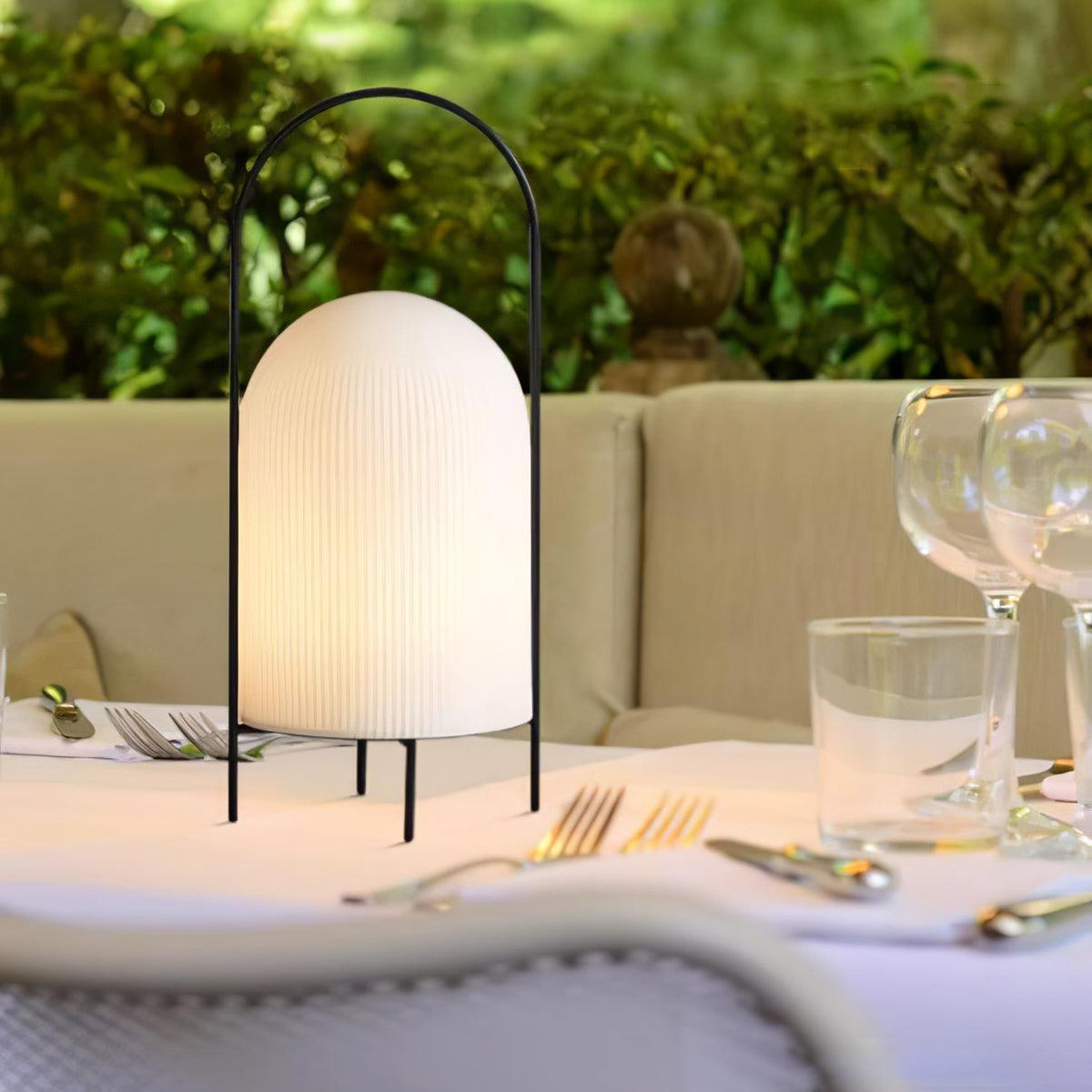 Firaie Glass Minimalist Table Lamp