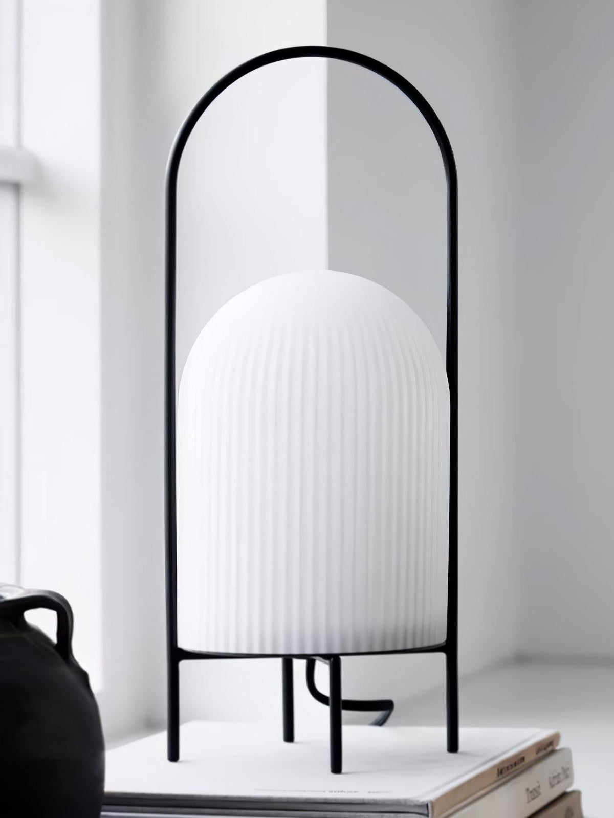 Firaie Glass Minimalist Table Lamp