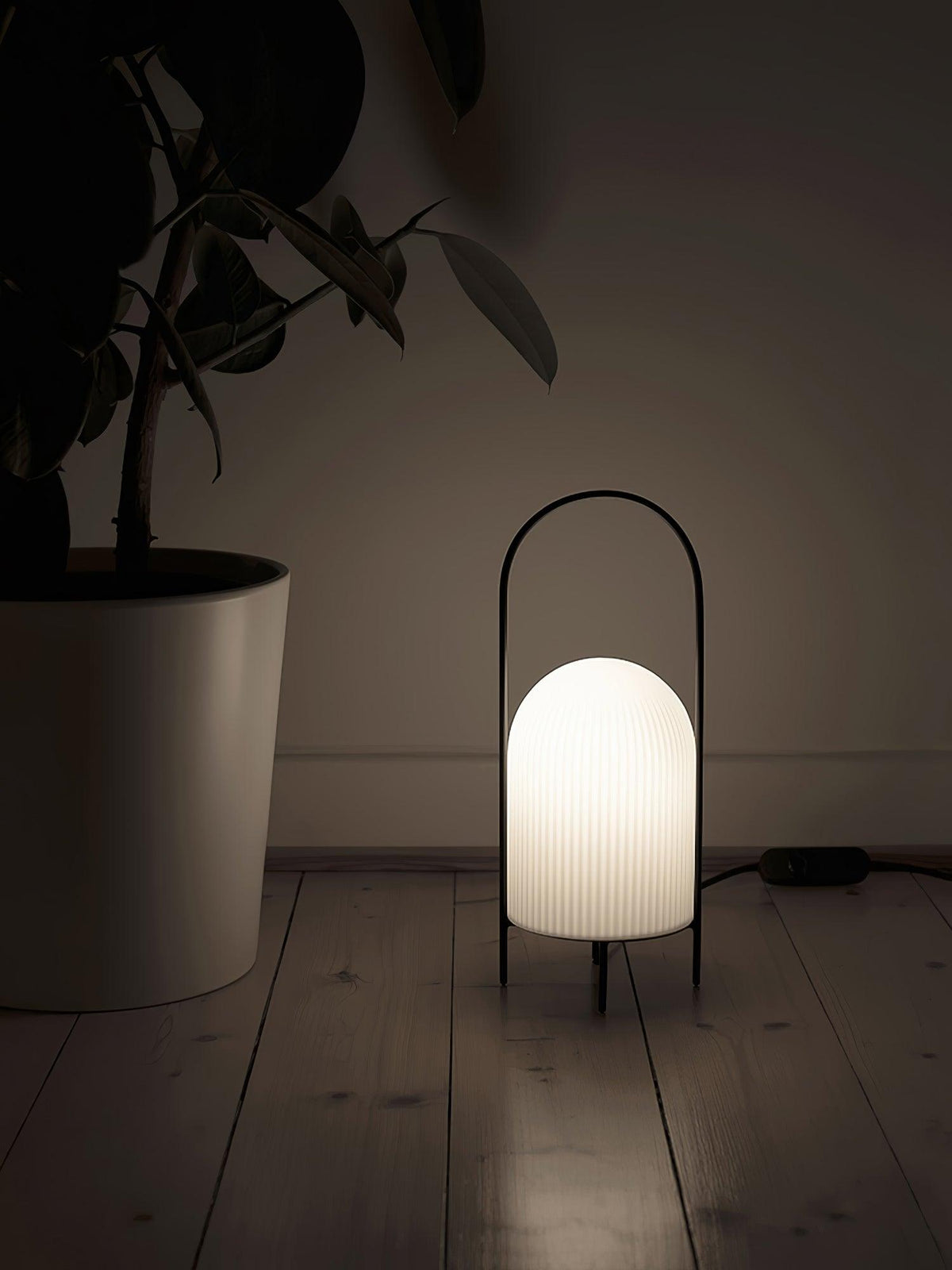 Firaie Glass Minimalist Table Lamp