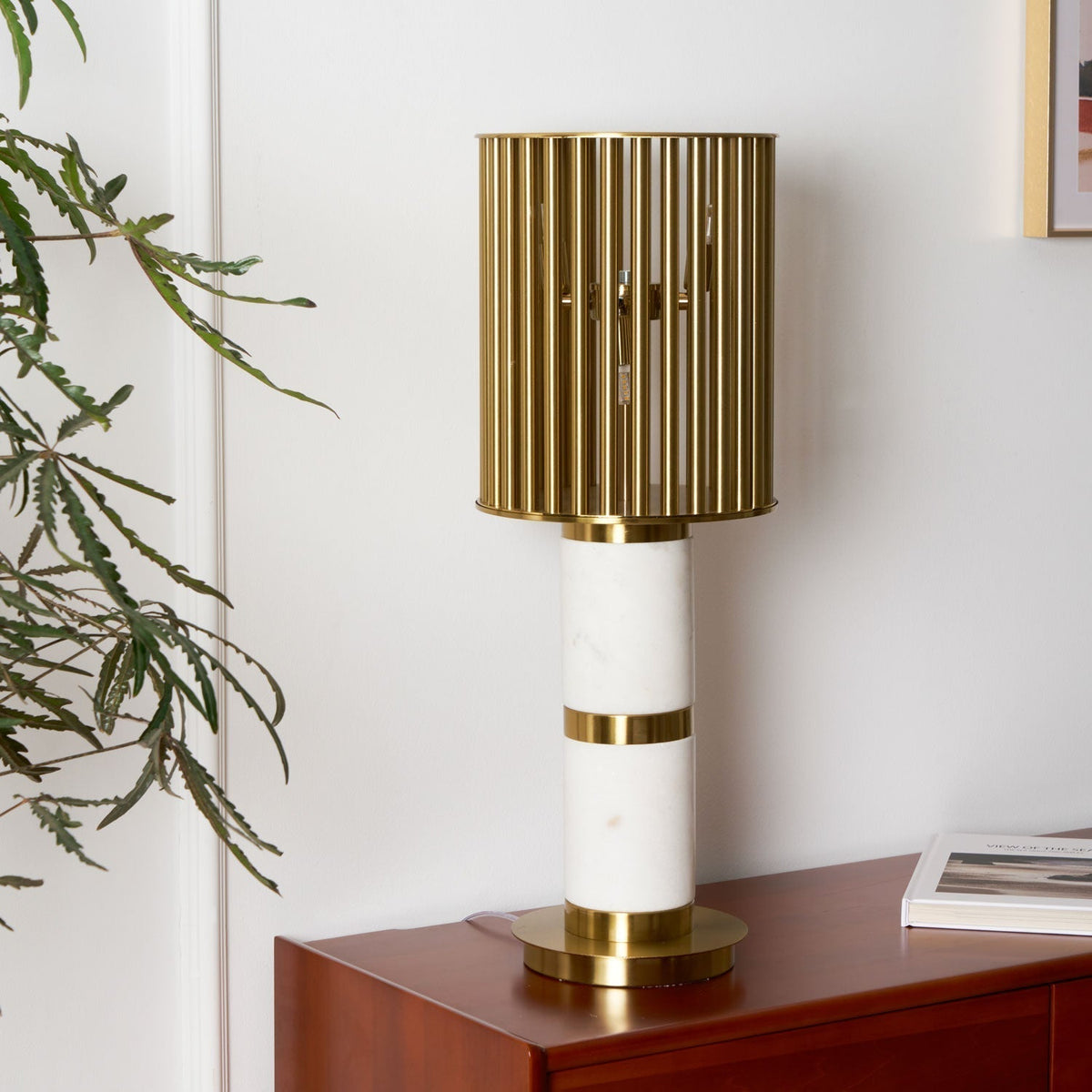 Elios Gilded Cage Table Lamp
