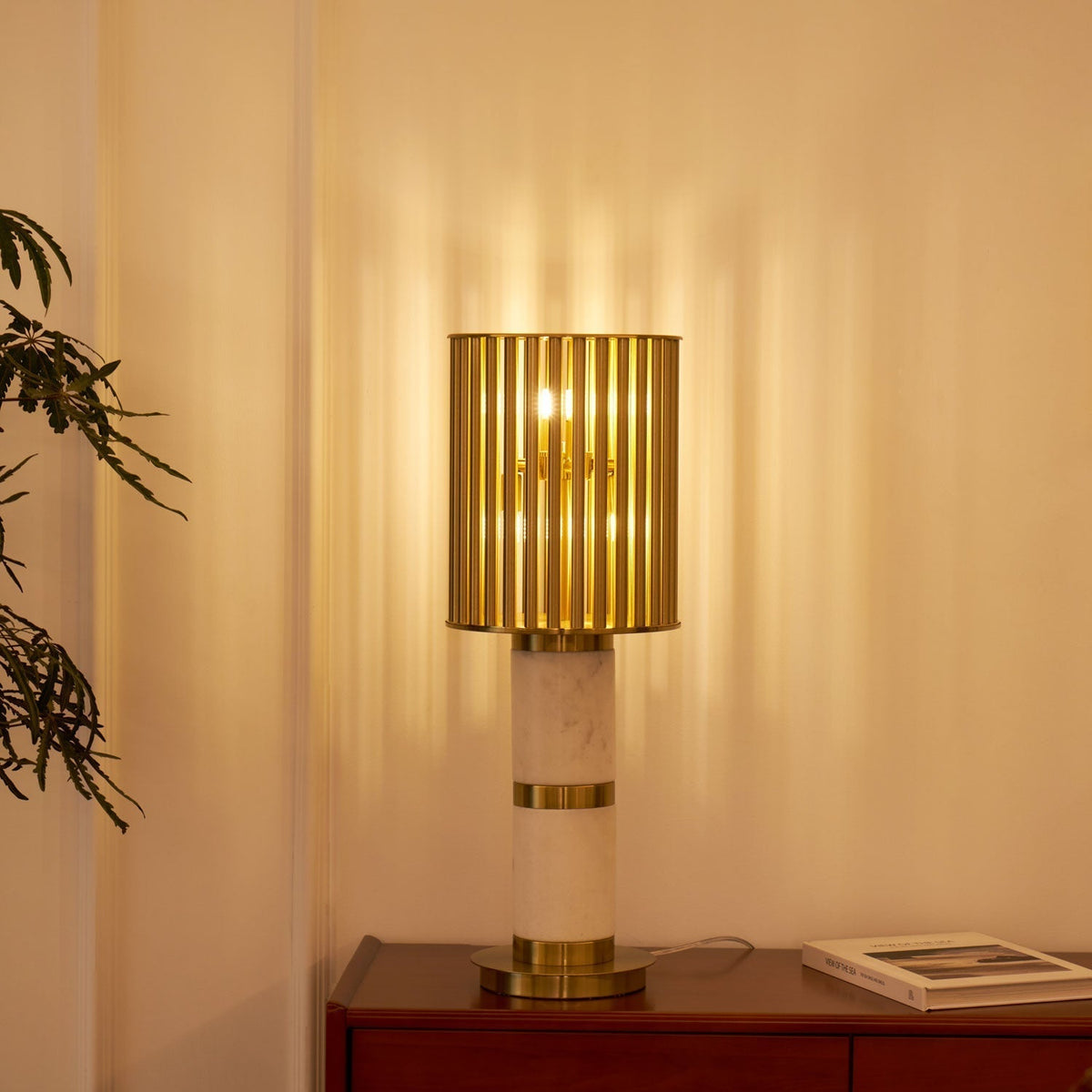 Elios Gilded Cage Table Lamp